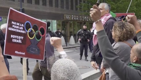 IZBACILI STE RUSIJU, IZBACITE IZRAEL: Protesti zbog dvostrukih aršina pred Olimpijske igre - Pariz 2024 (VIDEO)