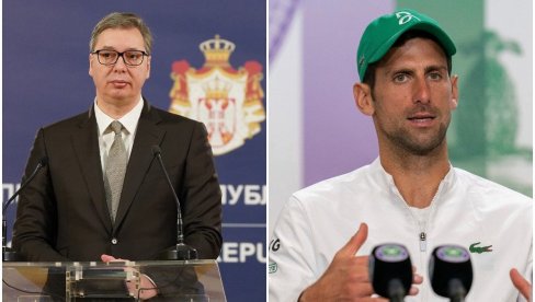 ZA ĐOKOVIĆA NAVIJAM SVIM SRCEM, TO JE LEGENDA SRBIJE Vučić: O tome šta mislim o njegovom političkom stavu, to govorim celo veče ZA ĐOKOVIĆA NAVIJAM SVIM SRCEM, TO JE LEGENDA SRBIJE Vučić: O tome šta mislim o njegovom političkom stavu, to govorim celo veče