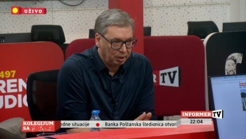 MOJE SRCE KUCA SAMO ZA SRBIJU, NI ZA KOGA DRUGOG Vučić: Vodim računa samo o interesima naše zemlje MOJE SRCE KUCA SAMO ZA SRBIJU, NI ZA KOGA DRUGOG Vučić: Vodim računa samo o interesima naše zemlje