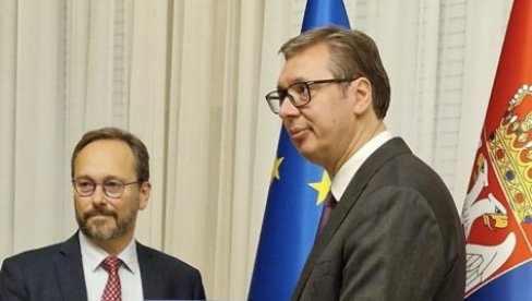 VAŽAN SASTANAK: Vučić danas sa šefom delegacije EU u Srbiji