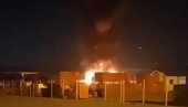 NEMA POVREĐENIH U POŽARU: Četiri kamiona izgorela na Petrovaradinu (VIDEO)