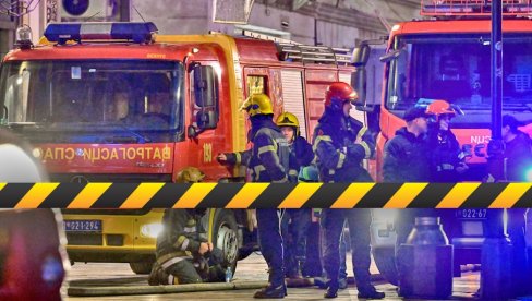 ПРВЕ ФОТОГРАФИЈЕ ДРАМЕ У СУРЧИНУ: Велики број ватрогасаца-спасилаца у акцији излачења мушкарца који је упала у силос (ФОТО)