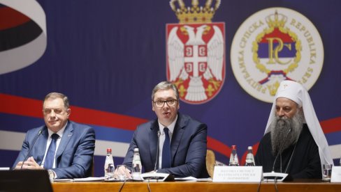 "JEDAN NAROD, JEDAN SABOR - SRBIJA I SRPSKA": Istorijska odluka, usvojena Deklaracija; Vučić i Dodik posetili Dom Garde (FOTO/VIDEO)