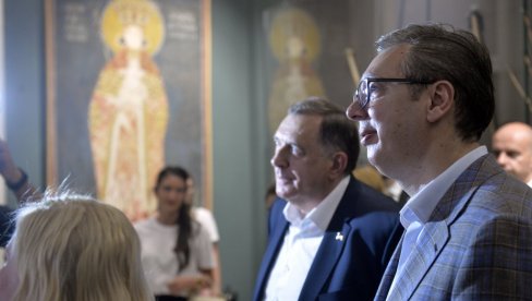 NEVEROVATNE STVARI IMAMO Vučić i Dodik posetili Narodni muzej