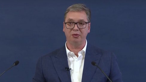 VUČIĆ SE OBRAĆA: Predsednik nakon razgovora sa Lajčakom