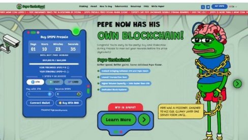 Meme token kitovi skaču na Pepe Unchained ($PEPU) dok pretprodaja prelazi 500,000 dolara