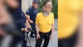 UŠAO U KRUG ZGRADE MUP NAORUŽAN DO ZUBA: Policija objavila snimak hapšenja lica sa samostrelom, noževima... (VIDEO)