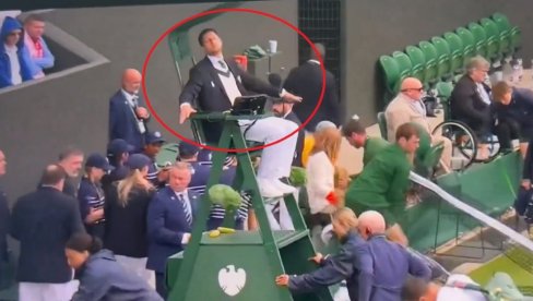 LUDILO NA VIMBLDONU: Jednog sudiju žena odvezla s terena, drugi molio navijače da ne otvaraju šampanjac (VIDEO)