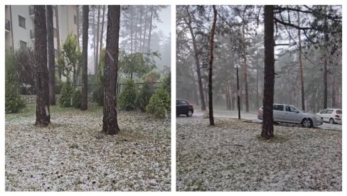 GRAD OBELEO CENTAR ZLATIBORA KAO USRED ZIME: Nestvarne scene na srpskoj planini - Pogledajte kako tuče (VIDEO)