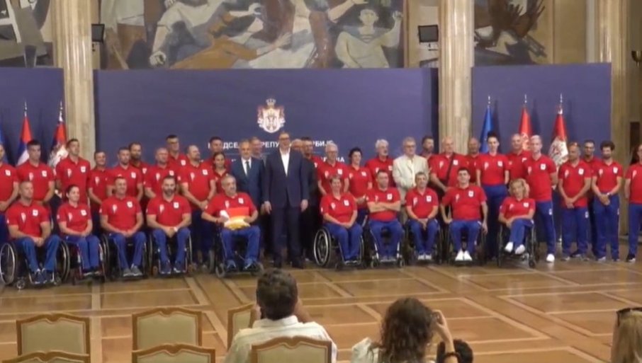 PRIJEM ZA SRPSKE PARAOLIMPIJCE KOD PREDSEDNIKA VUČIĆA: Obradovali naciju sa šest medalja, među njima i zlatna (VIDEO)