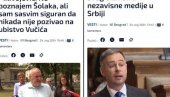 TUGA DO NEBA, SAMO NAM ŠOLAKA NE DIRAJTE: U njegovim medijima razapinju Vučića, a kad se ukaže prilika na to - i kuku i lele (VIDEO)