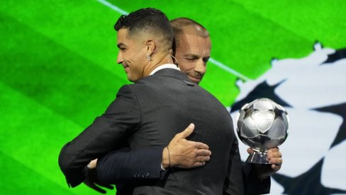 PRIZNANJE ZA JEDNOG OD NAJVEĆIH: Ronaldo dobio specijalnu nagradu UEFA za najboljeg strelca Lige šampiona