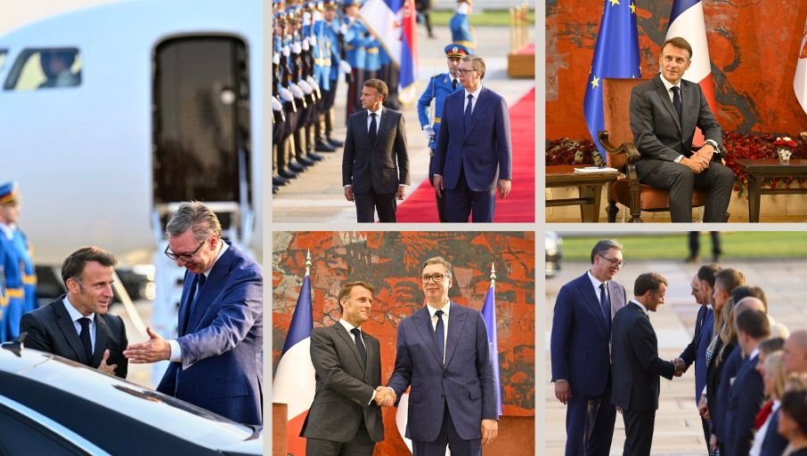 MAKRON U SRBIJI: Počela ceremonija razmene potpisanih bilateralnih dokumenata (FOTO/VIDEO)