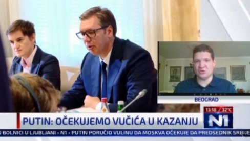 PORUKA SA N1: U celoj Evropi, jedino Vučić pruža ruku za razgovor Rusiji i zato je cena Srbije u Moskvi porasla (VIDEO)