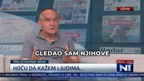 SRAMNO! OPOZICIONI N1 IZVREĐAO SRPSKE VOJNIKE: Imaju fizionomije kao iz cirkusa, Vučić je čudan, umoran sam od njegovog rejtinga! (VIDEO)