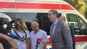 VUČIĆ U PODRINJU: Predsednik obilazi Dom zdravlja u Krupnju (FOTO/VIDEO)