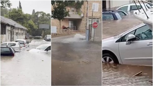 ULICE SE PRETVORILE U REKE, SVE HITNE SLUŽBE NA TERENU: Haotično u pojedinim delovima Hrvatske, izdato upozorenje za građane (VIDEO)