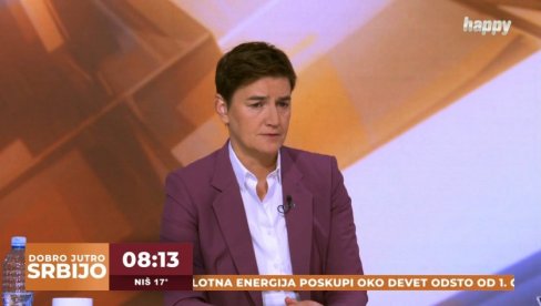 BRNABIĆ NA TV HEPI: Predsednica skupštine o svim aktuelnim temama