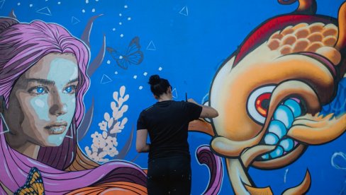 13 UMETNICA SLIKA MURALE NA DORĆOL PLACU: Počinje peto izdanje festivala All Girls Graffiti Jam