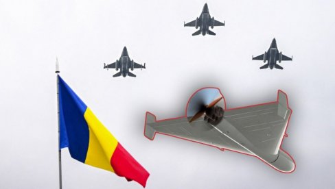 NEBO NATO-A OTVORENO ZA RUSKE DRONOVE: Rumunski F-16 nisu smeli da obore "šahid" iz bizarnog razloga