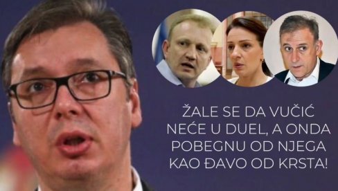 ŽALE SE DA VUČIĆ NEĆE SA NJIMA U DUEL... A onda pobegnu od njega kao đavo od krsta! (VIDEO)