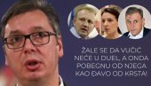 ŽALE SE DA VUČIĆ NEĆE SA NJIMA U DUEL... A onda pobegnu od njega kao đavo od krsta! (VIDEO)