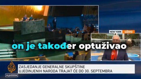 ГОВОР АЛЕКСАНДРА ВУЧИЋА У УН ЈЕ ПРИВУКАО ПАЖЊУ: Исламистичка Ал Џазира се придружила нападима на српског председника