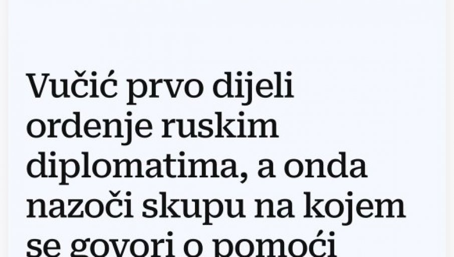 KOMŠIJE SE ČUDE DRŽAVNIČKOM UMEĆU: Hrvatski mediji se čudom čude kako Vučić uspeva da vodi nezavisnu i suverenu politiku!