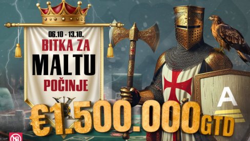 Волите путовања и покер? AdmiralBet најбољег играча води на Battle of Malta!