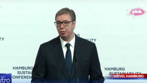 VUČIĆ NA PANELU U HAMBURGU: Srbija će uvek biti pouzdan partner (VIDEO)