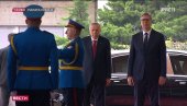 ERDOGAN U POSETI SRBIJI: Svečano dočekan ispred Palate Srbija - sledi sastanak Vučića i turskog kolege (VIDEO)