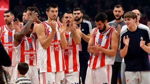 PRENOS, CRVENA ZVEZDA - ALBA: Crveno-beli za prekid crne serije protiv poslednje plasirane ekipe Evrolige