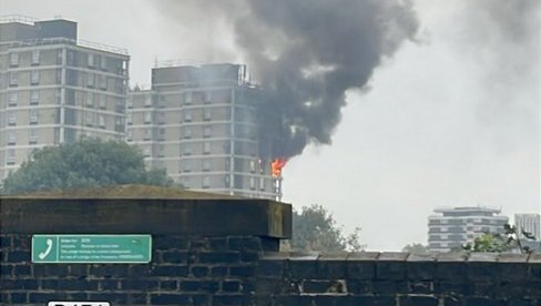 OGROMAN POŽAR U LONDONU: 10 vozila i 70 vatrogasaca, hitno evakuisano 30 ljudi (FOTO)