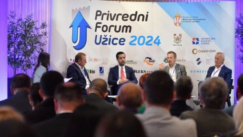 IZVOZ PRIVREDE ZLATIBORSKOG OKRUGA U PROŠLOJ GODINI DOSTIGAO IZNOS OD 900 MILIONA EVRA: Momirović na Privrednom forumu - Užice 2024