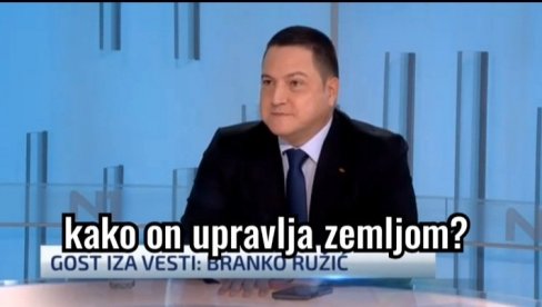 РУЖИЋ НА Н1 КАО ВОЂА ОПОЗЦИЈЕ: Незадовољан Вучићем, брани Ђиласа, поручује да СНС не би постојао без СПС-а! (ВИДЕО)