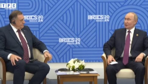 DODIK RAZGOVARAO SA PUTINOM: Ruski lider i predsednik Srpske poslali važne poruke zajedništva iz Kazanja (VIDEO)