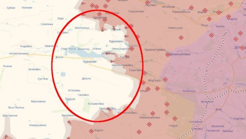 (MAPA) NOVA OFANZIVA U DONJECKU, RUSKI OPKOLJAVAJU KURAHOVO: Besne borbe, steže se obruč oko Ukrajinaca