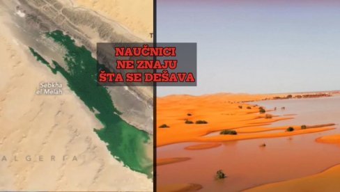 NIKLO OTROVNO JEZERO U SAHARI - ZELENE BOJE: Naučnicima nije jasno šta se dešava (FOTO)