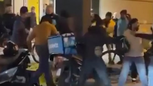 UZNEMIRUJUĆI VIDEO: Brutalna tuča dostavljača hrane