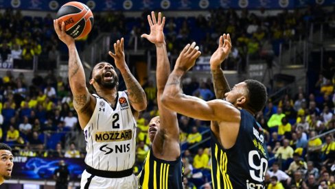 FENERBAHČE PREJAK ZA PARTIZAN: Crno-beli doživeli treći uzastopni poraz u Evroligi