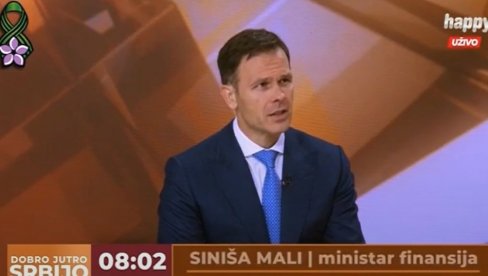 SINIŠA MALI NA HEPI TV: Od prvog decembra povećanje penzije 10,9 odsto, Srbija jedna od svetlih tačaka u globalnoj ekonomiji