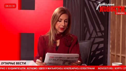 JUTARNJE NOVOSTI: Pratite najaktuelnija dešavanja i ovog petka u uživo programu na našem portalu (VIDEO)