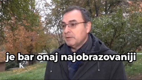 ИДЕОЛОГ ОПОЗИЦИЈЕ БАКИЋ ПОРУЧИО ВЕЋИНСКОМ НАРОДУ ДА ЈЕ ГЛУП, ПА ВУЧИЋУ ЗАПРЕТИО НАСИЉЕМ: Неће бити како он жели (ВИДЕО)