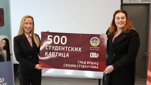 УРУЧЕНА 500. СТУДЕНТСКА КАРТИЦА: Вршац и локални привредници дају попусте, интересовање велико