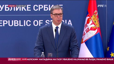 Obraćanje Vučića i Fica u Palati Srbija (FOTO/VIDEO)