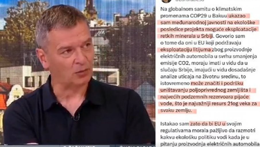 TADIĆ LOBIRA PO SVETU PROTIV KOPANJA LITIJUMA A ĆUTA PORUČUJE: Pa ti si doveo Rio Tinto u Srbiju! (VIDEO)