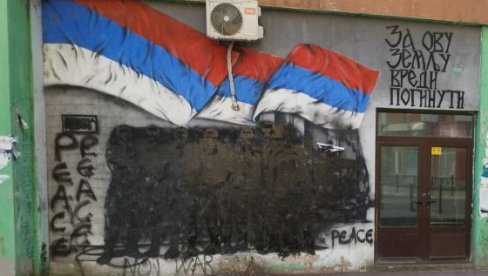 KURITJEVI EKSTREMISTI PONOVO DIVLJAJU: Uništili mural heroja sa Košara u Kosovskoj