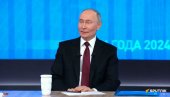 PUTIN POČEO OBRAĆANJE NA GODIŠNJOJ KONFERENCIJI: Za direktnu liniju sa ruskim predsednikom pristiglo više od dva miliona pitanja (VIDEO)