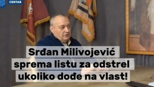 ПРЕТИ НАСИЉЕМ: Срђан Миливојевић спрема листу за одстрел ако дође на власт! (ВИДЕО)