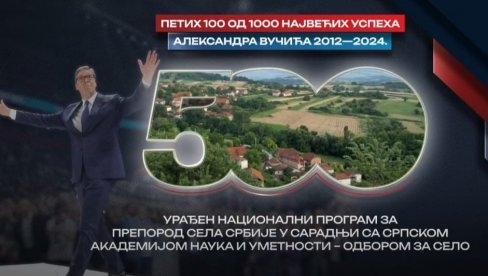 POGLEDAJTE: Petih od 1000 najvećih uspeha Aleksandra Vučića u periodu od 2012. do 2024. godine (VIDEO)